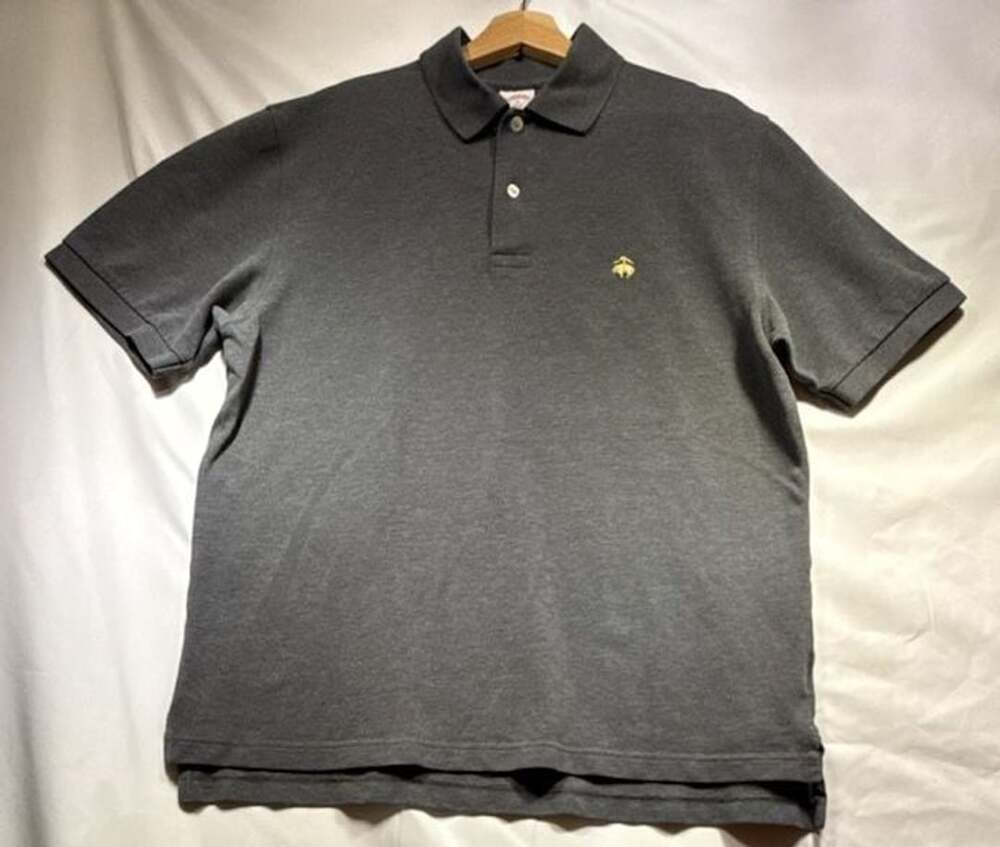Brooks Brothers Gray Golden Fleece Short Sleeve Polo Shirt
